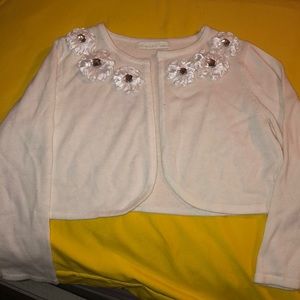 Girls White Sweater